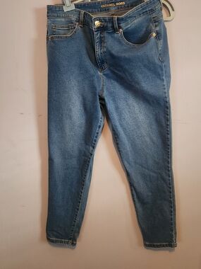 Michael Kors Medium Blue Ankle Crop Jeans
